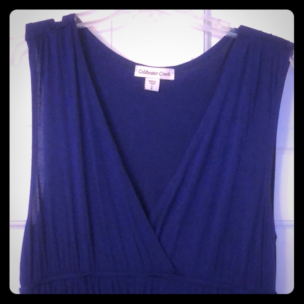 Coldwater Creek Royal Blue Maxi Dress Small (sz8)